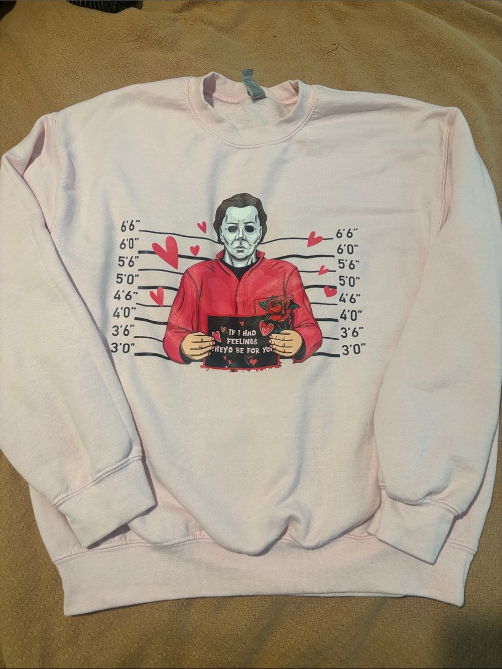 Women’s Micheal Myers pink sweater